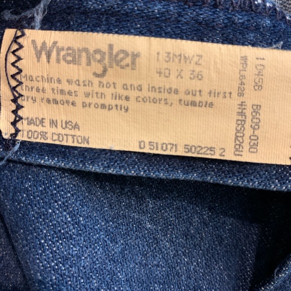 Wrangler Blue Straight Leg Jeans - Picture 3 of 4
